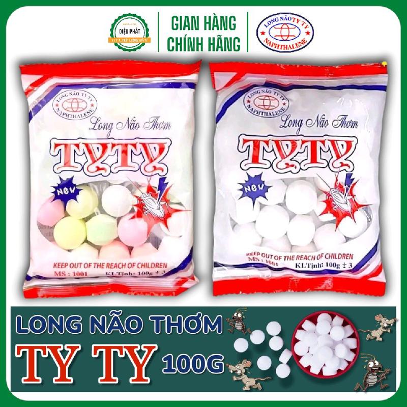 Long Não Thơm TyTy Trắng, Màu 28 Viên 100g - Chống Gián, Kiến, Sạch Không Gian, Mùi Dễ Chịu Đồng