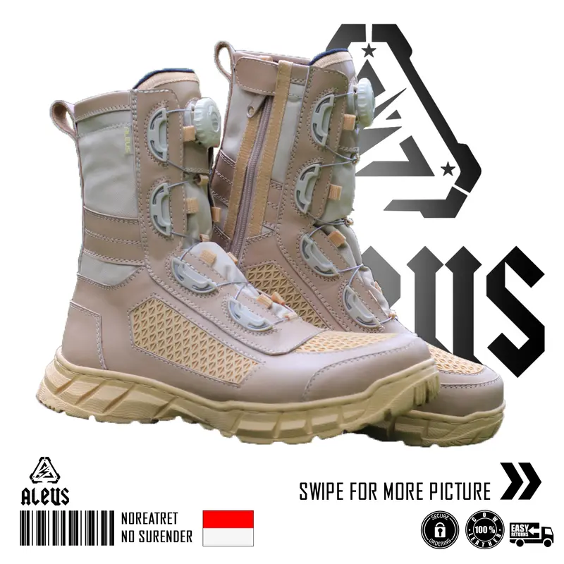 ALEUS - 021 | SEPATU TACTICAL PDL GURUN MODEL JARING TALI PUTAR 3