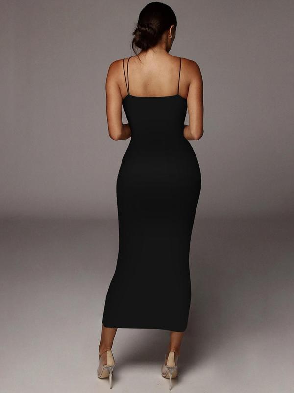 Women's All Over Leopard Print Asymmetrical Cami Dress, Elegant Sleeveless Spaghetti Strap Bodycon Dress for Party Club Night Out, Fashion Sundress, Ladies Summer Clothes, Vacation Dresses 6