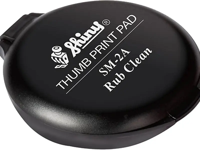 Khay mực lăn tay tròn hiệu Shiny SM-2 4
