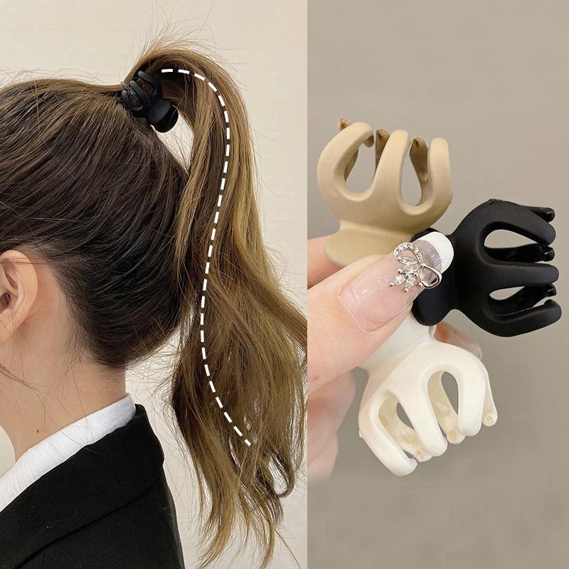 Kẹp Tóc Đuôi Ngựa Màu Đen, Phong Cách Hàn Quốc 1