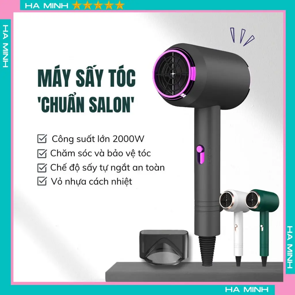 Máy Sấy Tóc 2 Chiều Nóng Lạnh Công Suất Lớn  Chuẩn Salon