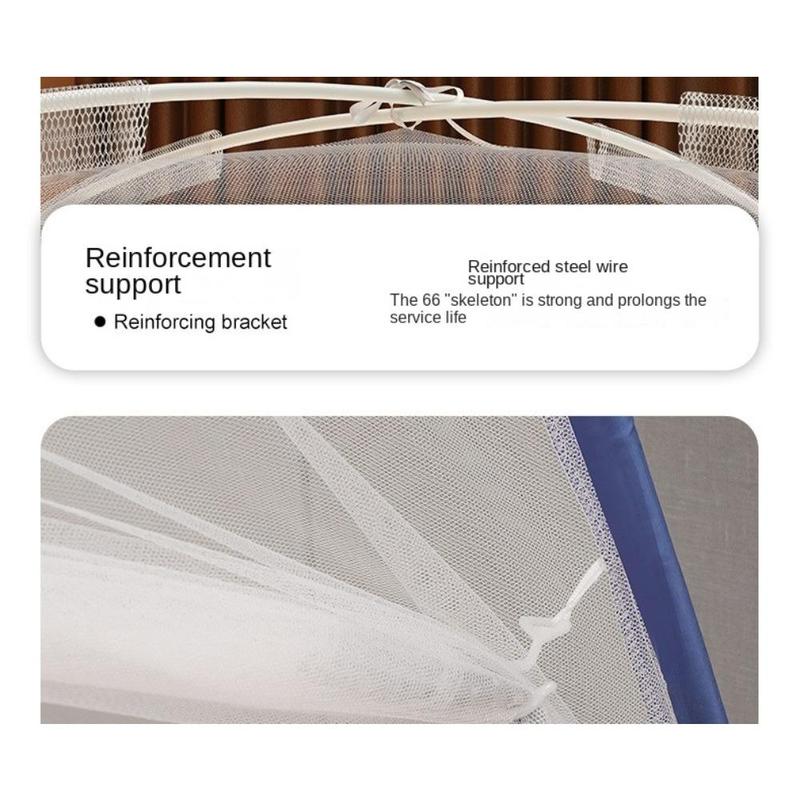 Product Introduction of Universal No installation Yurt Mosquito Net Pop-up Dual Door Folding Mosquito Net Fully Enclosed Anti-mosquito Bed Cover for Summer 29