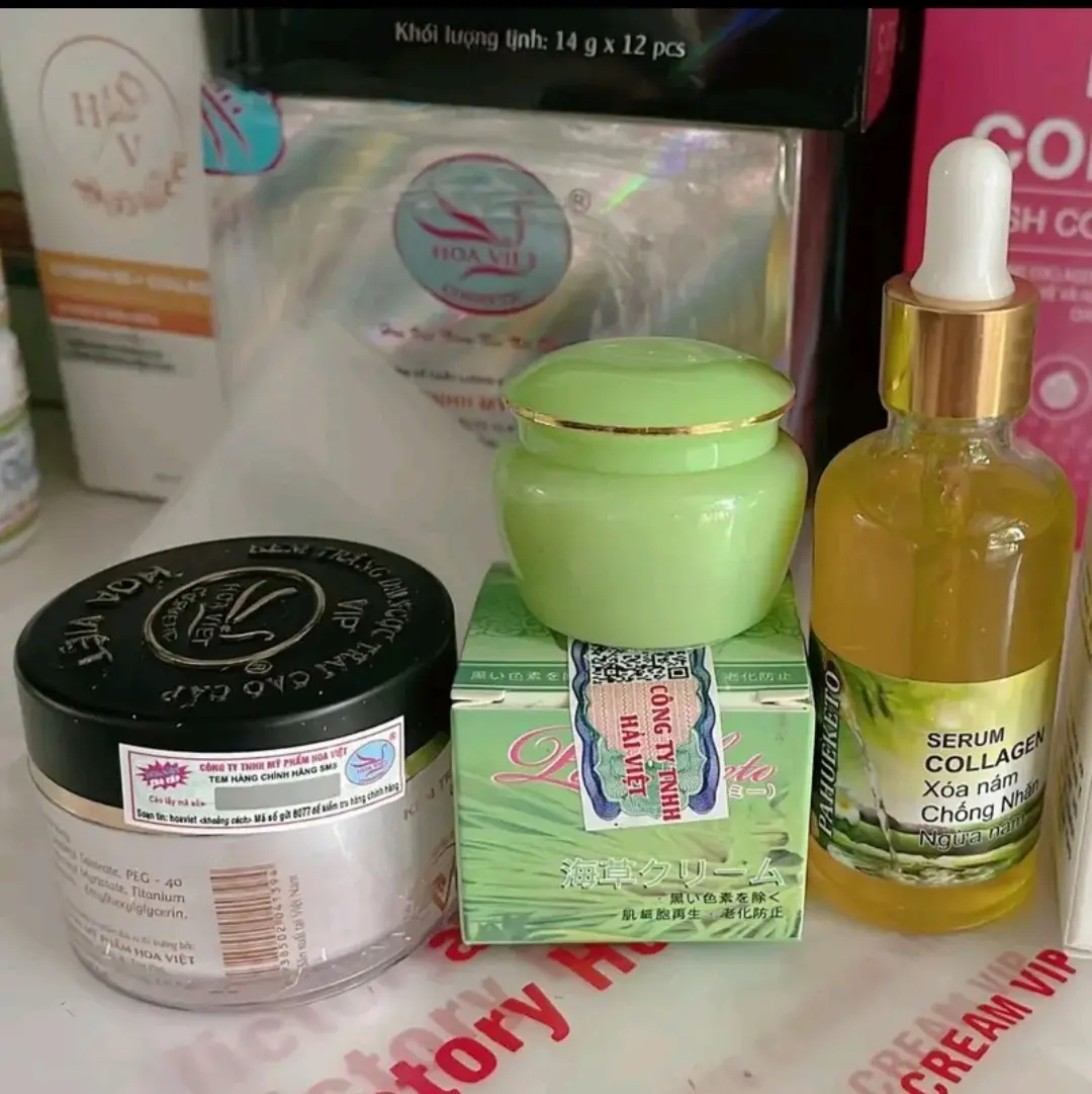 com bo kem Hoa việt + serum 50ml