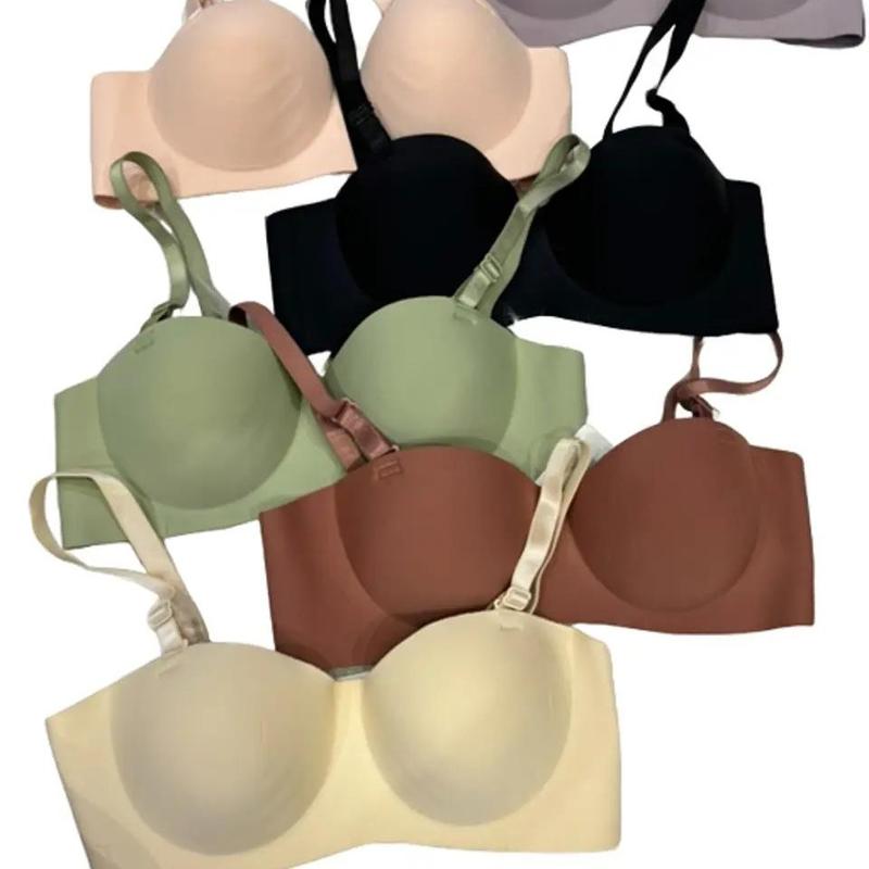 (CHỌN MÀU from nhỏ tăng size ) Sét 3 Áo Lót Nữ Cúp Ngang Su trơn Đệm 3cm dành cho V1 nhỏ lép Áo Ngực Cup