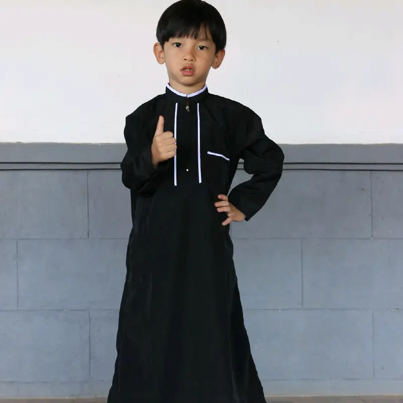 Jubah gamis Anak Laki-laki Usia 1__3__5__7 _9_11_13Tahun Setrip 1