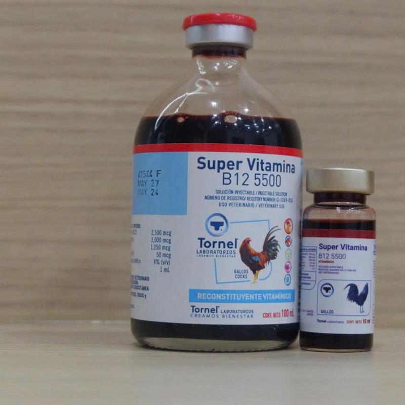 Super B12 5500 chai 10ml cho gà sung hừng tăng bo nhập mexico 2