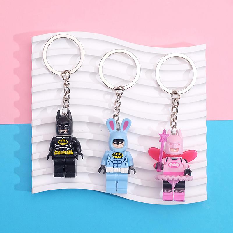 Product Introduction of Anime Building Blocks Model Keychain Little Doll Cartoon Cute Keyring Anime Peripherals Toys For Kids Boys Girls Gift 16