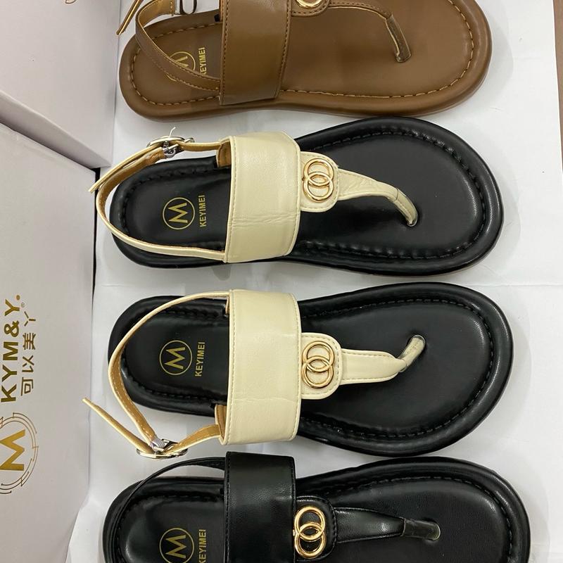 Dép sandal nữ mũi tròn da mềm đế cao su dẻo hàng qc fullbox ( đi chuẩn size nha ảnh thật shop chụp) 2