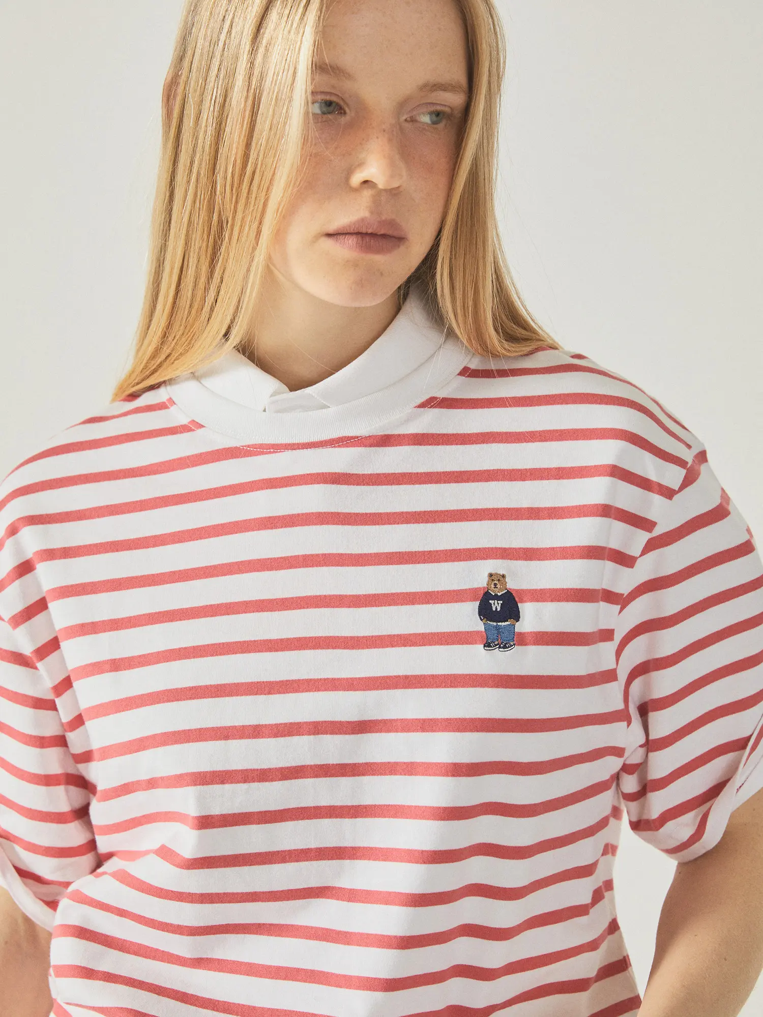 WHOAU Áo Thun (2PACK)Steve Stripe T-shirt[B]_WHRSF2351U