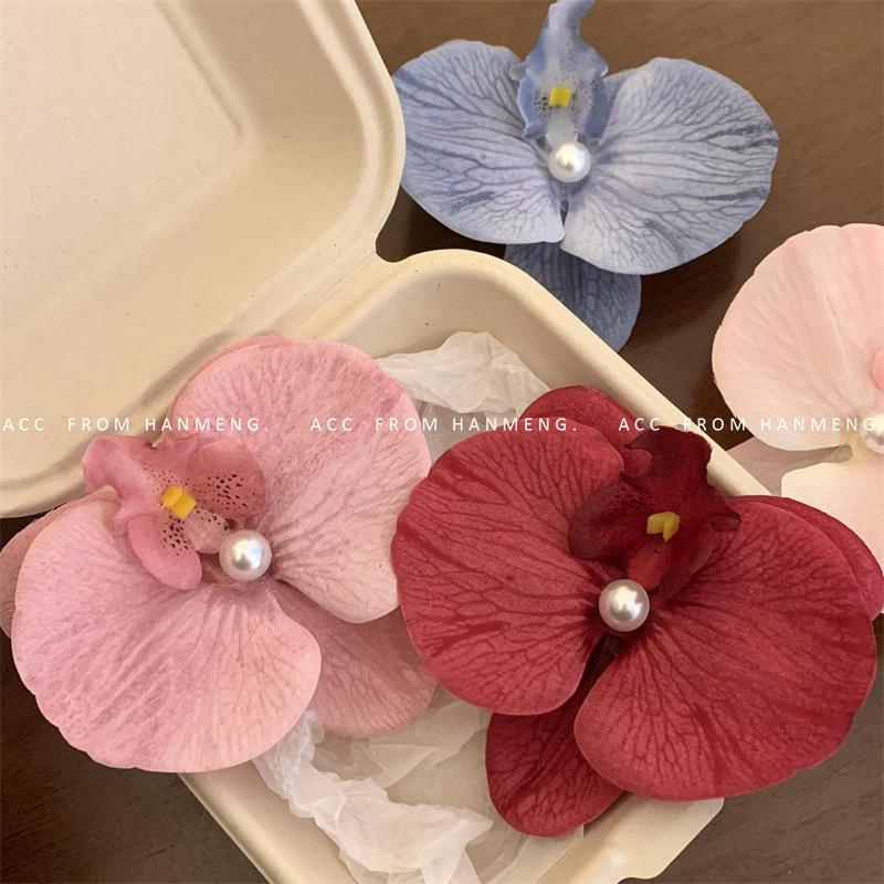 Product Introduction of Kẹp Tóc Phalaenopsis, Thiết Kế Hoa Màu Hồng Ngọt Ngào Kẹp Hàm, Hoa Nhân Tạo, cài tóc, Kẹp Bên, Kẹp Tóc Phong Lan, Đồ Trang Trí Tóc 1