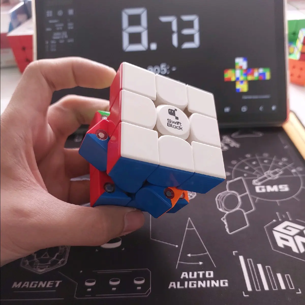 Gan Swift Block Magnetic Speed Cube 3x3x3 Rubiks cube for speed solving Ships from Metro Manila