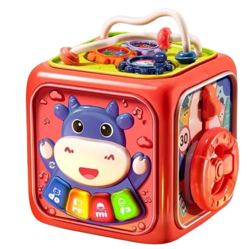 LOẠI 1 HỘP ÂM NHẠC HÌNH BÒ SỮA - Montessori - HỘP BẬN RỘN ĐỒ CHƠI GIÁO DỤC PHÁT TRIỂN SỚM CHO BÉ