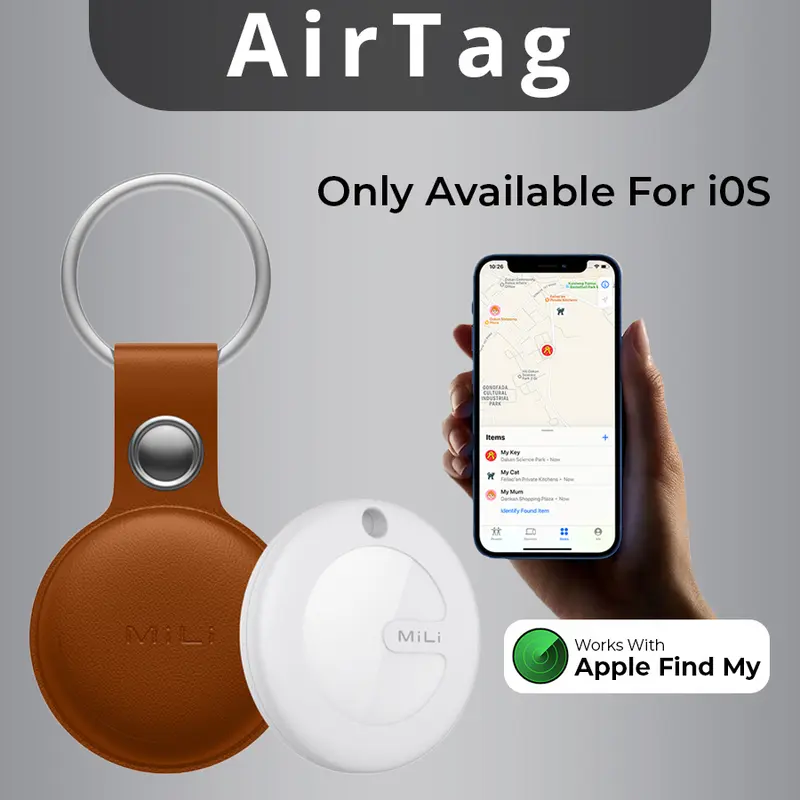 Mili AirTag Pet Key Finder GPS Tracker Apple Find My Airtags Pelacak 3
