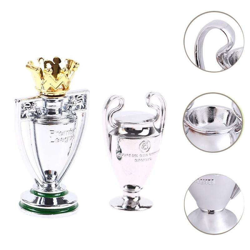 Product Introduction of High Simulation European Football Mini Awards Trophy Handicraft Excellent Player Award Soccer Competition Souvenir Home Decor Football League Trophy Cup Model Fans Gift 9