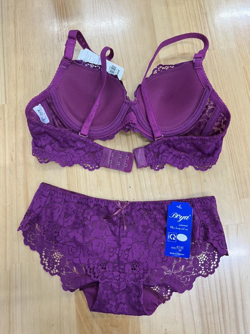 Product Introduction of [BOYA522] Combo đồ lót REN, áo ngực MỎNG có gọng, 2 móc cài và quần lót ren - Áo Quần Lót 8
