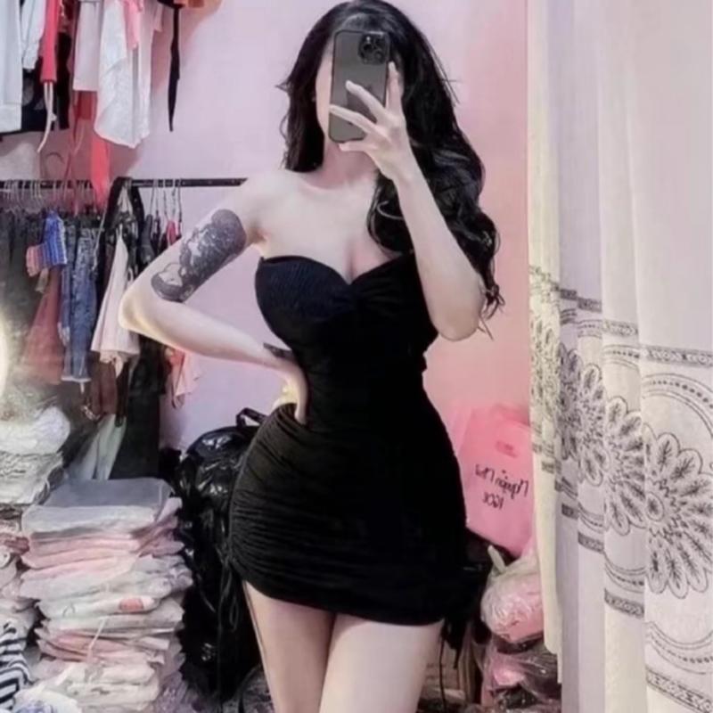 Sét Bộ nữ quần Rút Dây Hông Sexy kèm áo yếm Gợi Cảm Sang Trọng Đi Tiệc Đi Chơi mã d64h