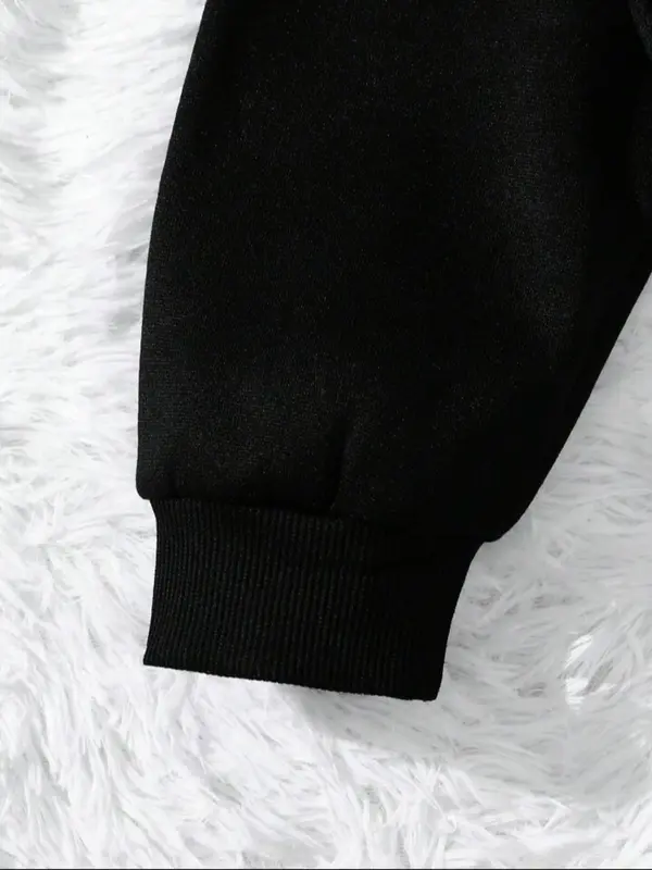【Plus Size】 Letter Print Crew Neck Sweatshirt, Casual Long Sleeve Pullover for Women, Women's Clothing for Fall & Winter 2