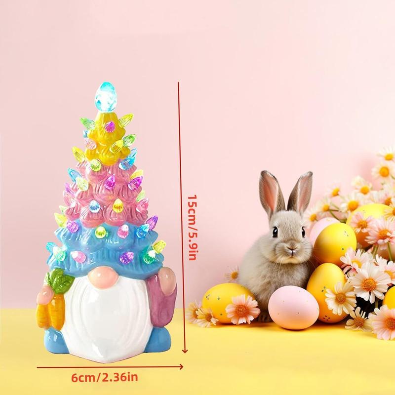 Product Introduction of Glowing Gnome Design Resin Ornament, 1 Count Cute Gnome Design Decorative Crafts, Suitable for Home Living Room Bedroom Desktop Valentine's Day Decoration, Naughty Gnomes Garden Ornament 1