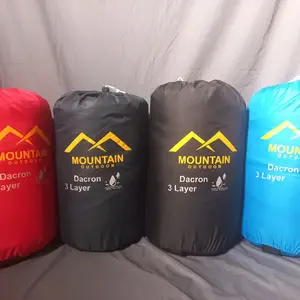 Sleeping Bag Polar Dacron 3 Layer Waterproof Bergaransi utk Tidur Camping model Tikar