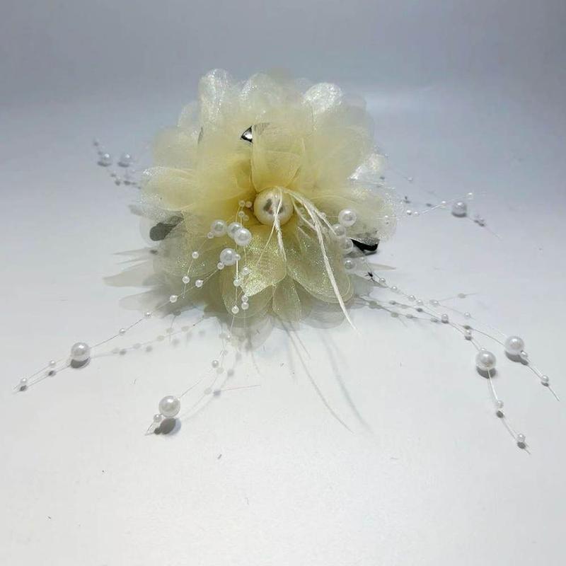 Product Introduction of Fashion Peony Flower Grasping Clip Tassel Plastic Hair Accessories Shark Clip Women 12