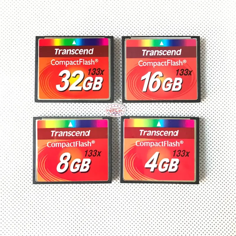 Thẻ nhớ CF Transcend 32GB 16GB 8GB 4GB tốc độ 133X  (Thẻ Compact flash cho máy ảnh) Phụ Kiện Camera Chụp Ảnh 0