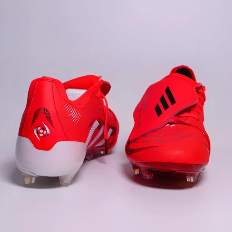 Q-2502 High Quality Mens Soccer Shoes Non-Slip Turf Soccer Cleats for Kids TF/FG Training Football Boots Chuteira Campo 35-45 3