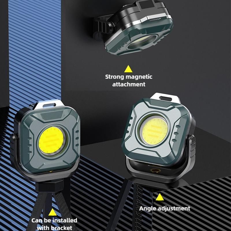 Portable Work Light, 1200mAh Rechargeable Magnetic Work Light, Multifunctional Portable Mini Light for Outdoor Camping Travel 7