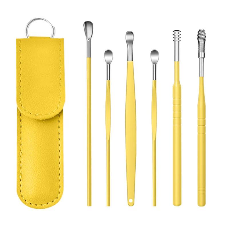 Product Introduction of Bộ Đồ Chăm Sóc Tai, 6 Chiếc, Chất Liệu Thép Không Gỉ, Khóa Tai, Thìa Làm Sạch Tai, Dụng Cụ Vệ Sinh Lấy Ráy Tai 7