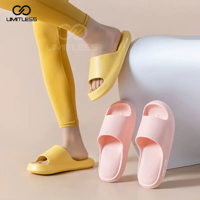 Sandal Slop Wanita Nagita Kekinian Ringan Sendal Slop Cewek Premium Lucu Fashion Korea Aesthetic Eva Sendall Shoes sandal  tapak  tinggi  dan  tebal 1