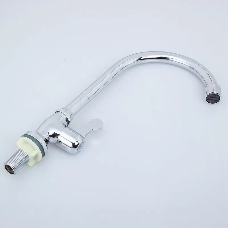 Vòi rửa chén Vòi rửa bát nóng lạnh cao cấp quay 360 độ cho 1 hoặc 2 hộc chậu - Ống nước giao hàng 1