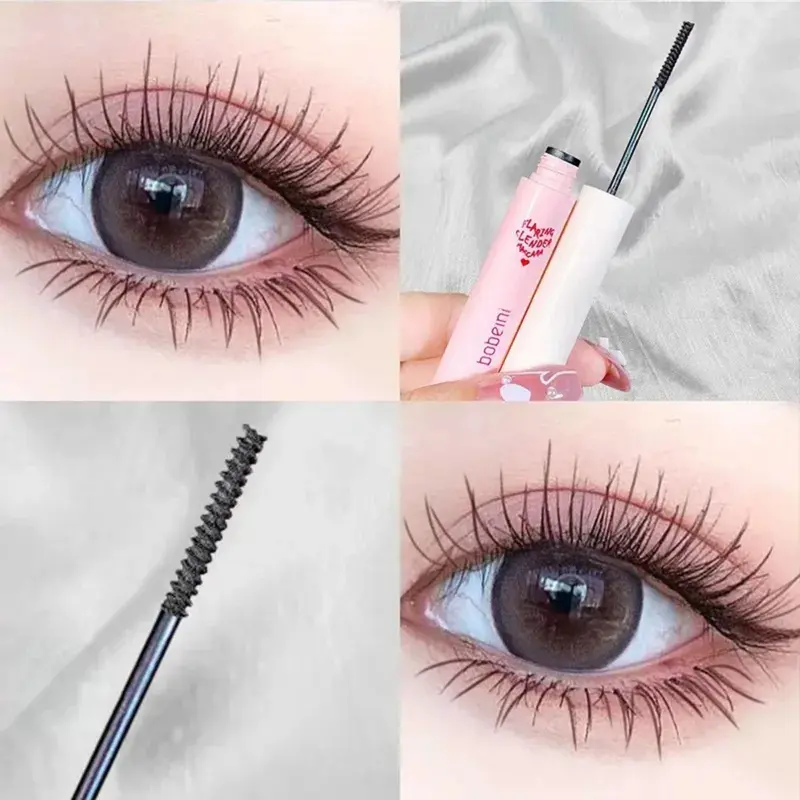 Mascara Màu Đen, Nối Mi 3D, Siêu Mịn, Đầu Cọ Nhỏ Làm Dài, Lâu Trôi, Kiểu Mắt To, Màu Đen 0