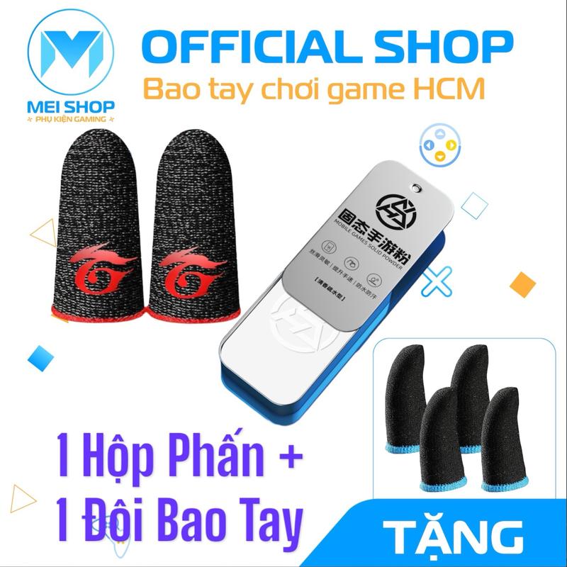 Combo Phấn + Bao Tay Chơi Game Chống Mồ Hôi Tay - Phấn Chống Nước Cao Cấp - Giá Hạt Dẻ - TẶNG KÈM 2 ĐÔI BAO TAY Chơi Điện Tử Phụ Kiện Chơi Điện Tử Phụ Kiện baotay memo