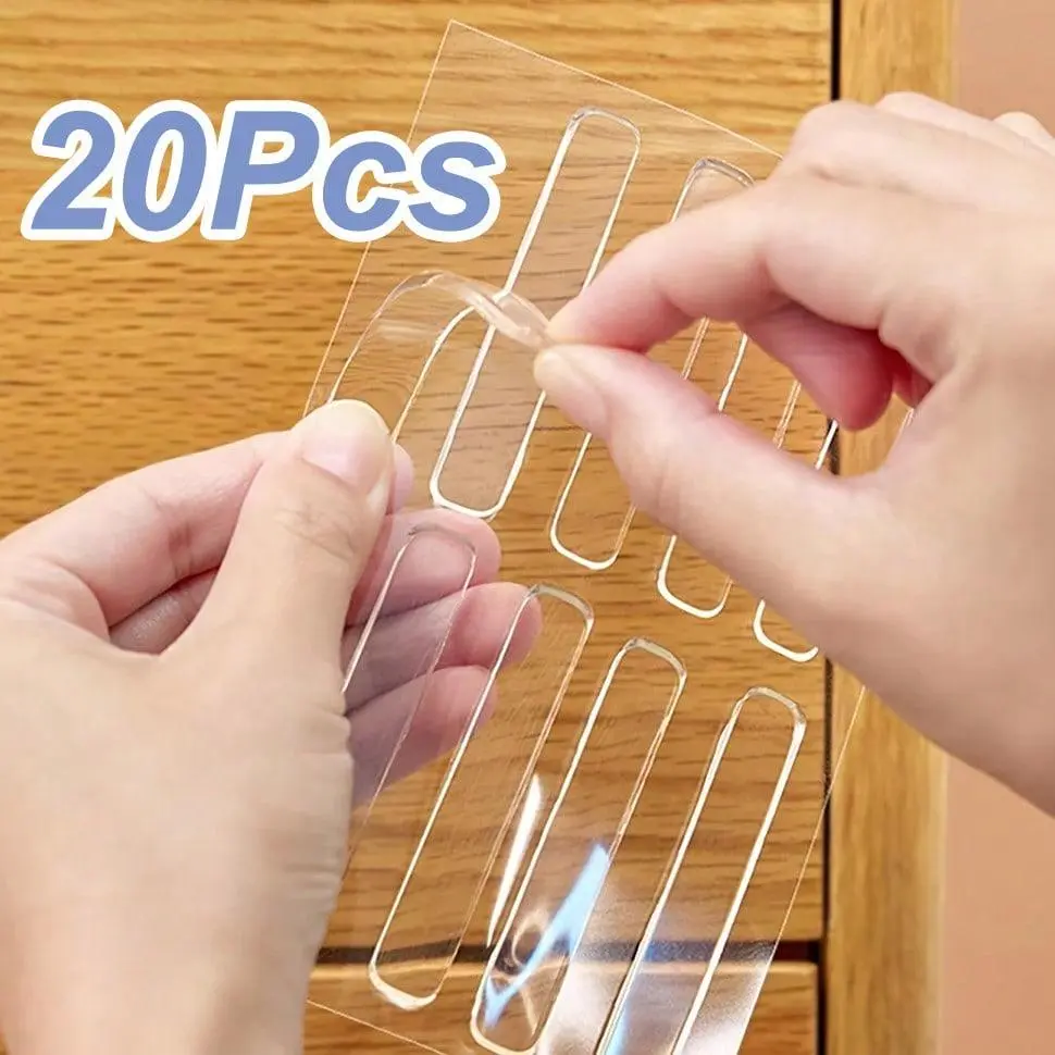 Clear Silicone Sealing Tape, Transparent Door Sealing Strip, Household Clear Door Stopper, Silent Strip Suitable for Home Office