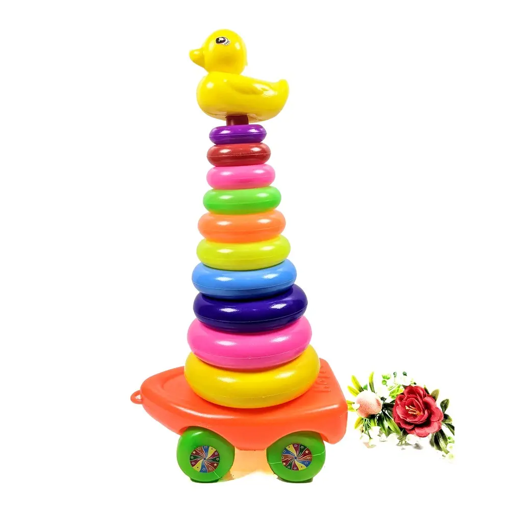 mainan ring donat susun 10+ roda