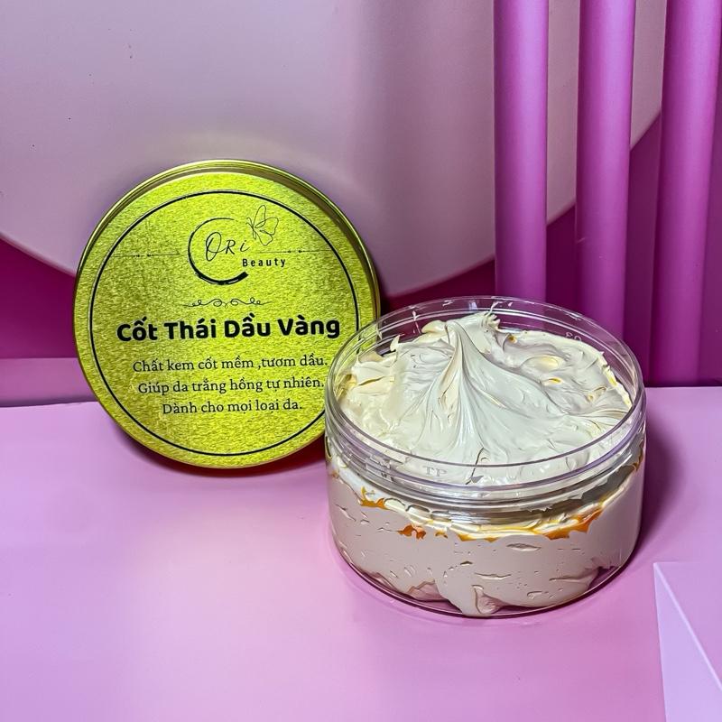  CỐT THÁI Mix 200gram cho da Ngâm Đen da Vàng.  Chất kem sệt lỏng  KHÔNG TẨY . 