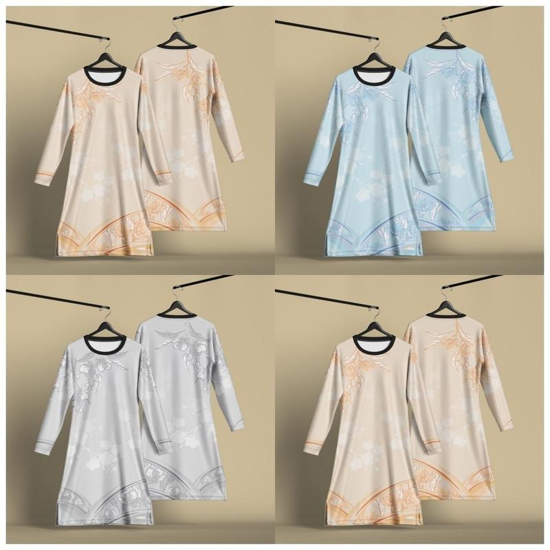 Muslim Clothing Everyday Muslim T-Shirt Retro Floral Muslim Jersey ...