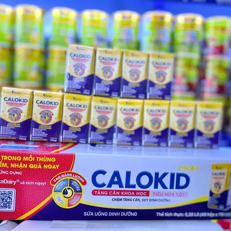 [ Vitadairy] Sữa Calokid 110ml cho bé 48 hộp 2