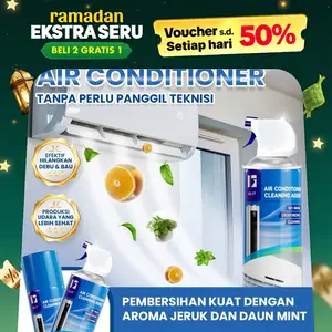 [Afiliator]GLIT AC CLEANING AGENT Semprotan Pembersih AC Penyegar Pengharum AC Mobil & Rumah Aroma Jeruk Mint 450ML Cleaner Segar Alami Car
