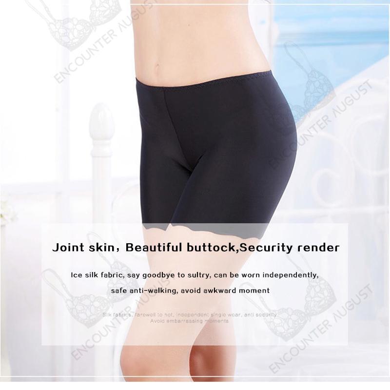 Pantaloncini di sicurezza da donna Ice Silk senza cuciture elastici intimo leggings corti pantaloni intimo pantaloncini M L XL 762 mutandine abbigliamento da donna_voghion.com