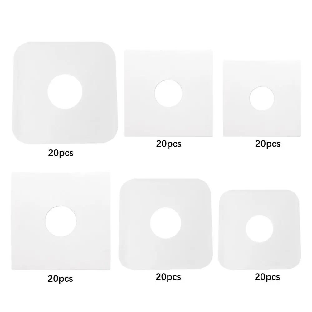 20x Vinyl Record Inner Sleeves White Inner Sleeves Record Sleeves Protection Covers