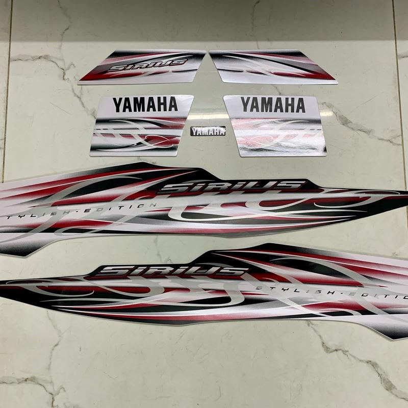 Bộ tem sirius 2013 màu trắng hàng nhập Thái Lan chất lượng cao dành riêng cho dòng xe này tem in lụa màu sắc cực đẹp và bền,giá bán cực tốt bán lẻ như bán sỉ Nhãn Dán