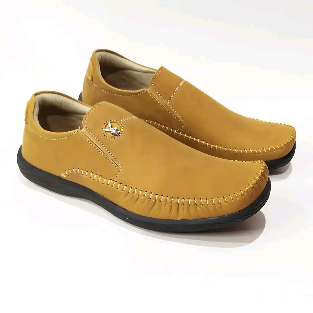 Sepatu Santai Slip On Pria | Sepatu Casual Pria Asli Kulit Sapi | Sol Flat