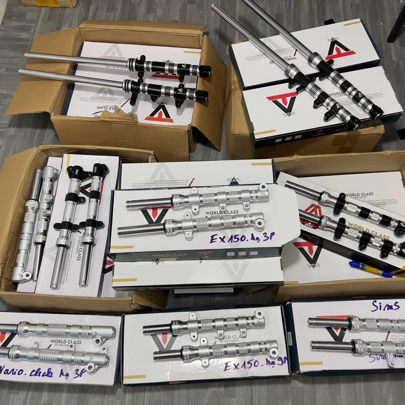 Phuộc phay Vario Ex135 - 150 Winer v1 - X Satria - Sonic hạ 3 - 6 - 7 - 8 - 9 -10 phân Bảo hành 3 tháng Phụ Tùng