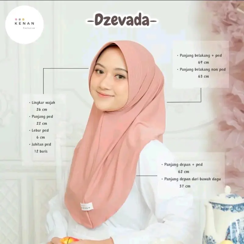 by KENAN Hijab Bergo Kenan size M matt Jersey Busa Casual Instan Kerudung Nyaman Simple    Soft Pad Panjang Muslim Tebal Cantik Syari Sporty Hitam Navy Khimar Variasi 4