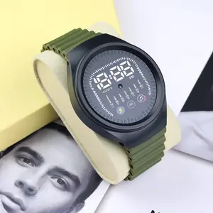 RRNS 653 Jam Tangan LED Digital Pria Wanita Rubber Electronic Fashion Couple Anak Remaja siswa sekolah