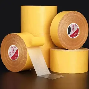 Pita Perekat Dua Sisi Super Transparan Mesh Fiksasi Kuat Tahan Air Tanpa Jejak Pita Karpet Grid Tugas Berat