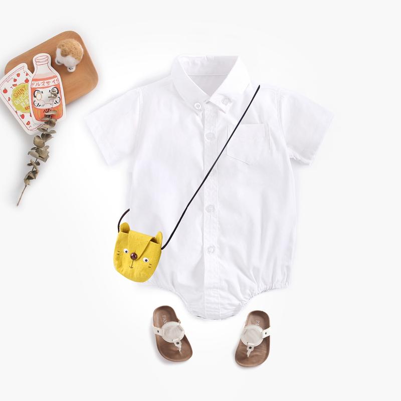 Product Introduction of Sanlutoz Summer Cotton Romper Baby Solid Color Shirt Baby Boy Clothes Casual New Style 21