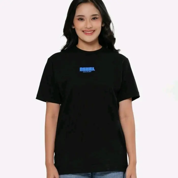 Kaos Baju Tshirt Jkt48 T-Shirt Basic Series Ashel Jkt48 Black Combed Printing