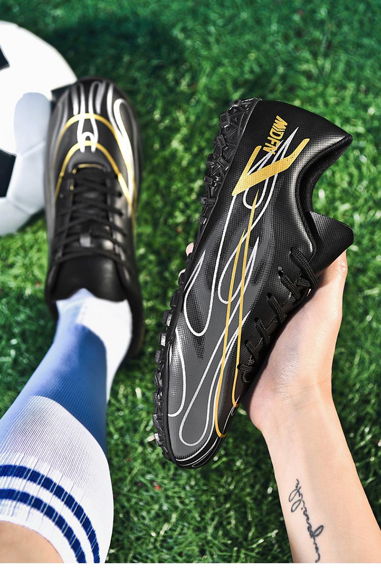 Product Introduction of Football Boots Soccer Cleats Spikes Shoes for Men Women Unisex Child Boys Girls Professional Breathable Training High-Tops Futsal 2 41 Y 4 46